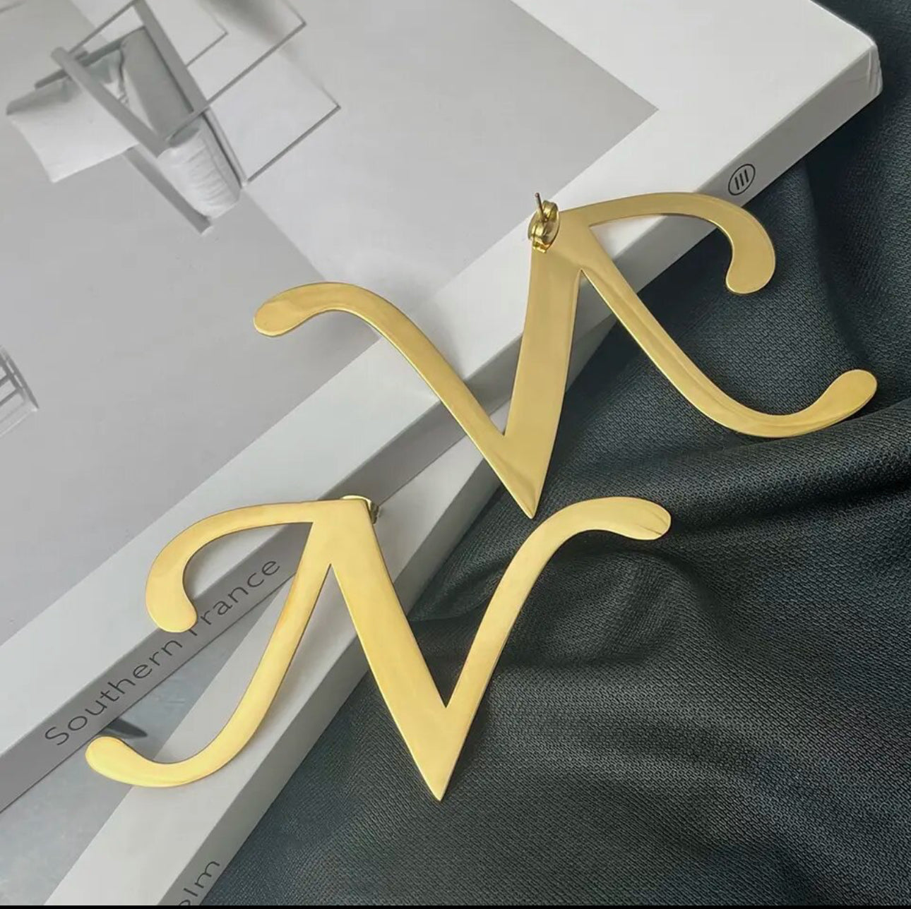 Oversized Inital Earrings