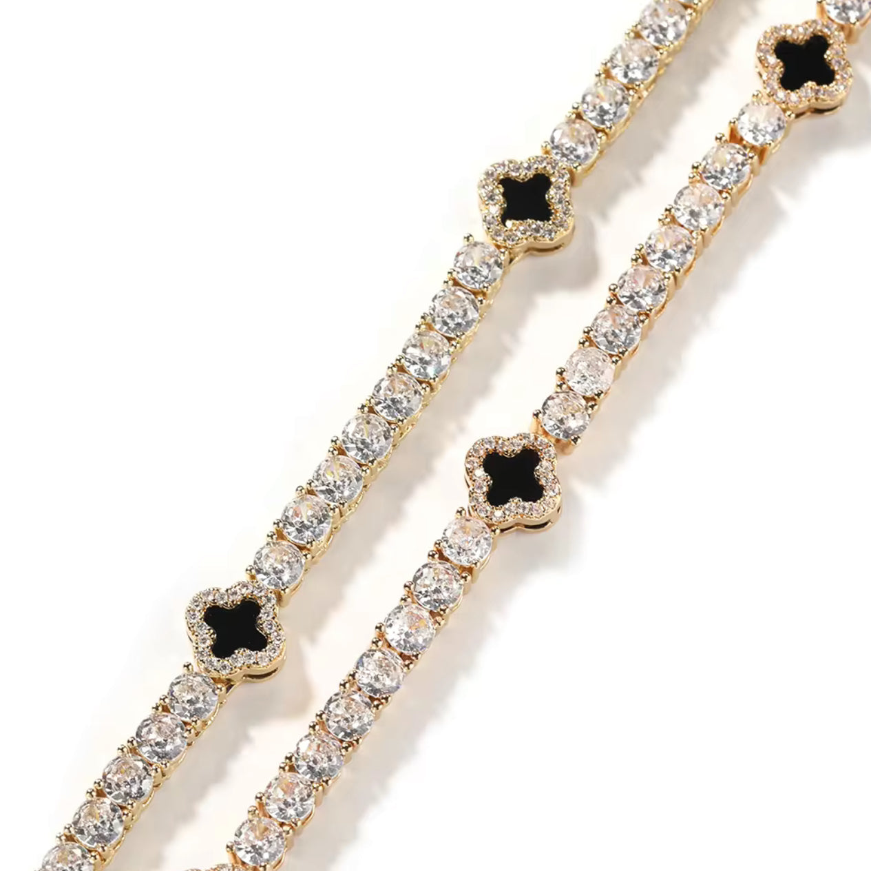 4mm Clover Tennis Bracelet