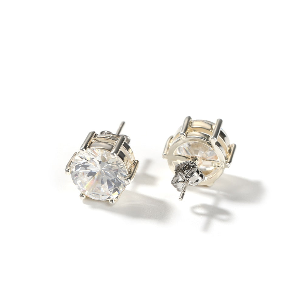 Round Stud Earrings