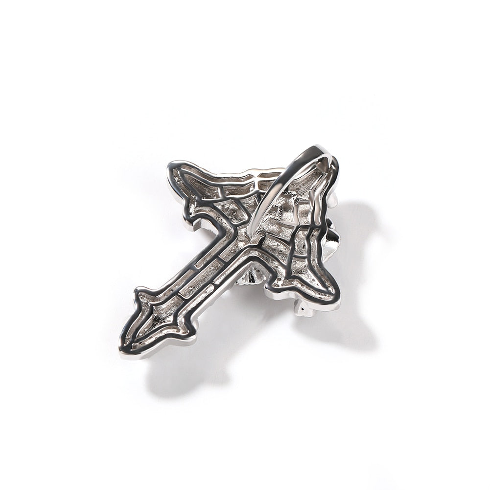 Rose Cross Pendant