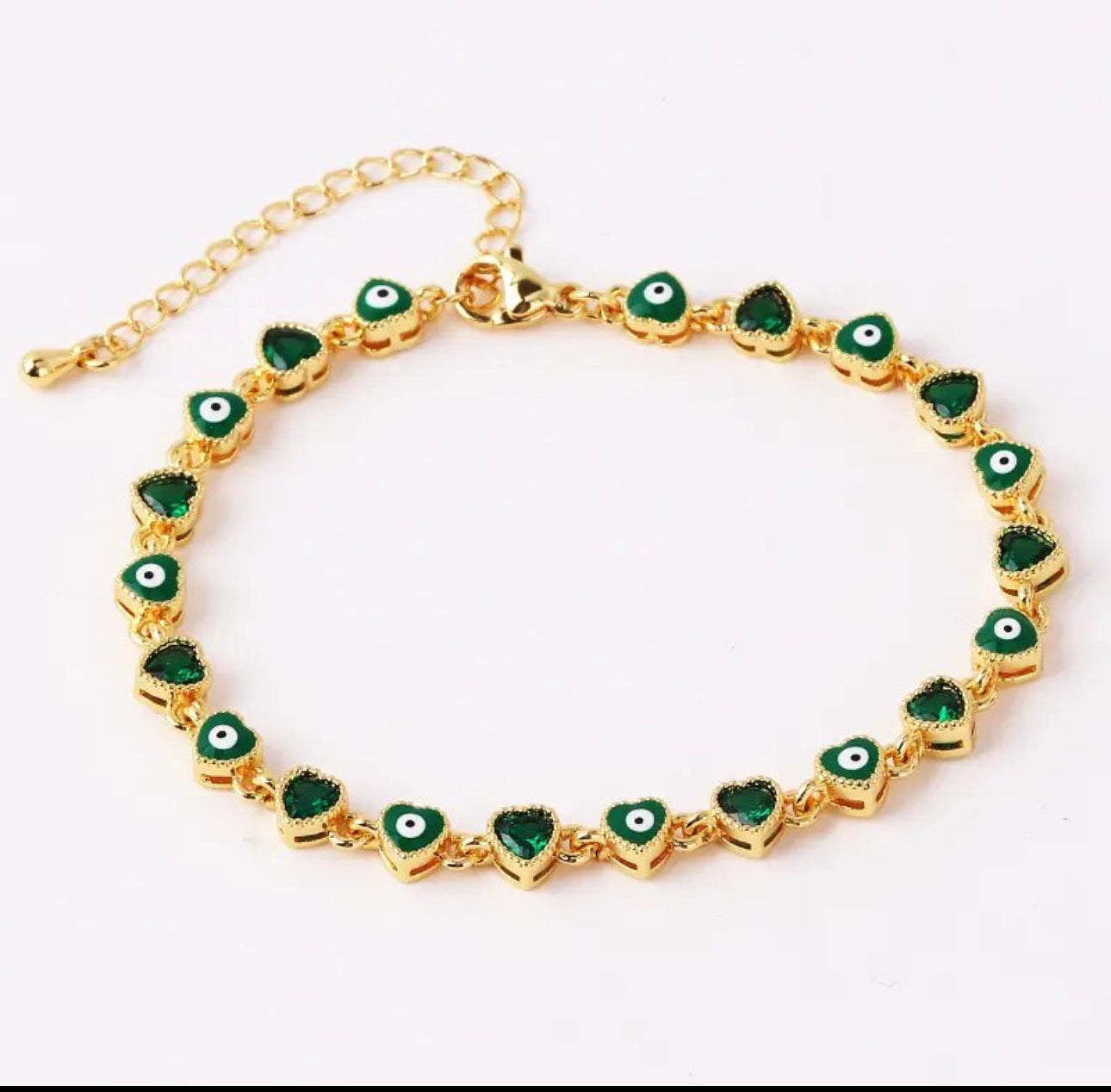 Heart Evil Eye Bracelet