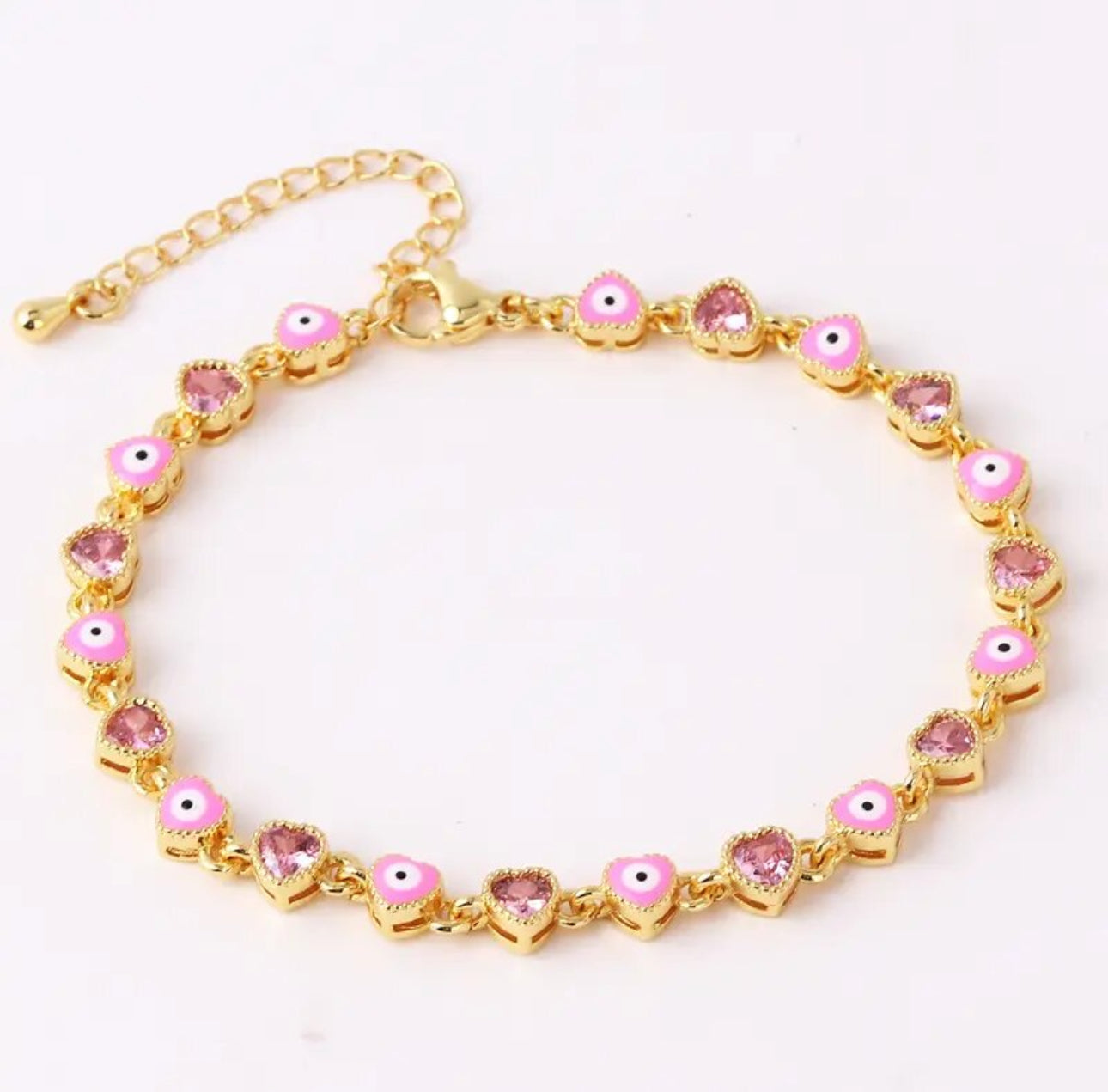 Heart Evil Eye Bracelet