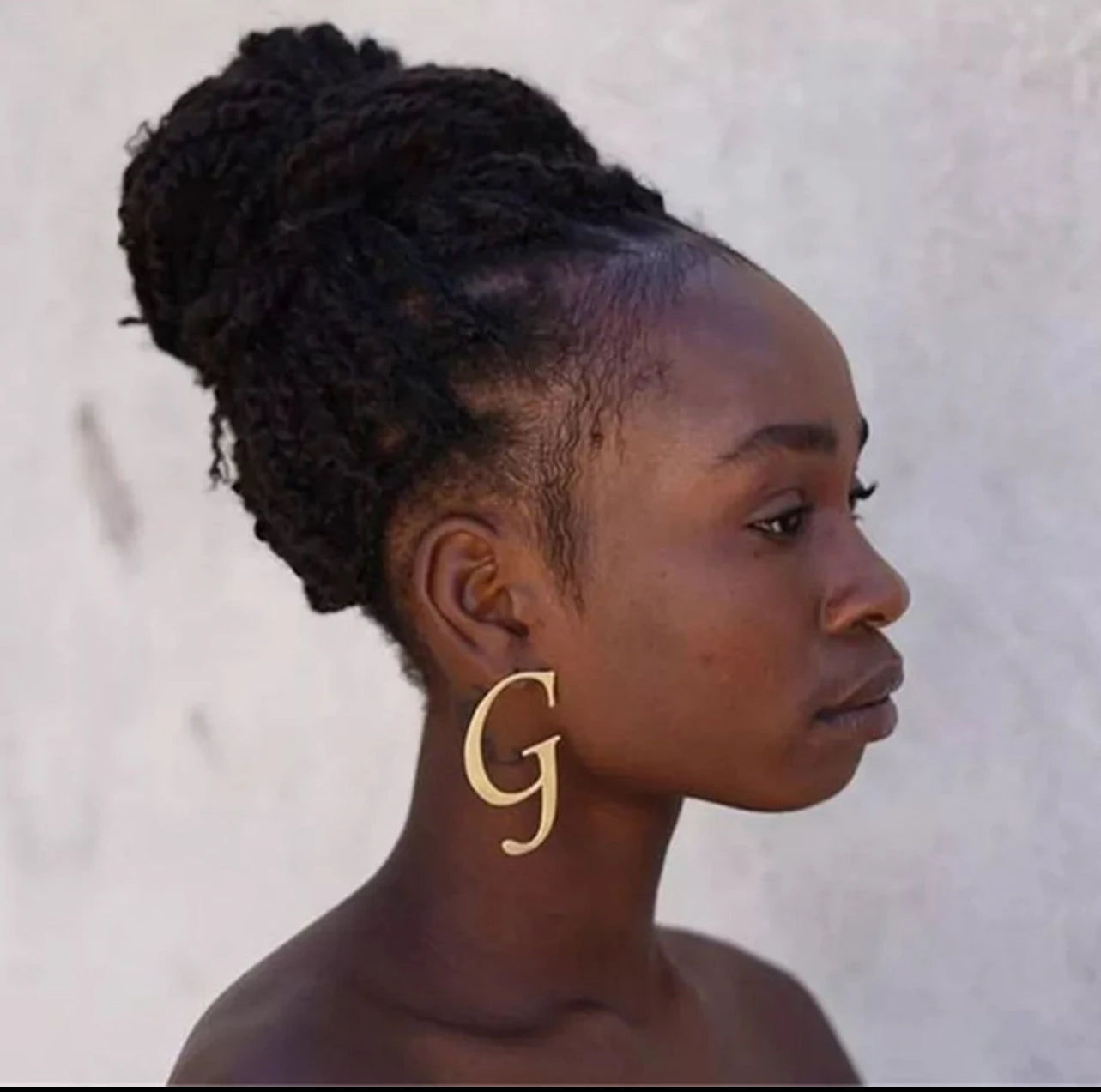 Oversized Inital Earrings
