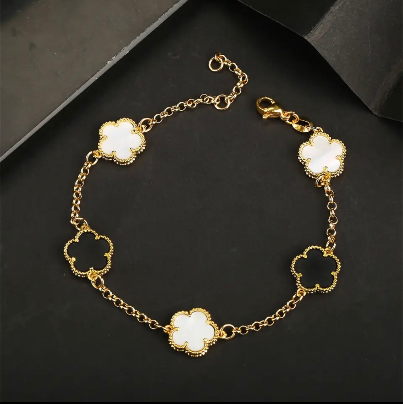 Gold Clover Bracelet