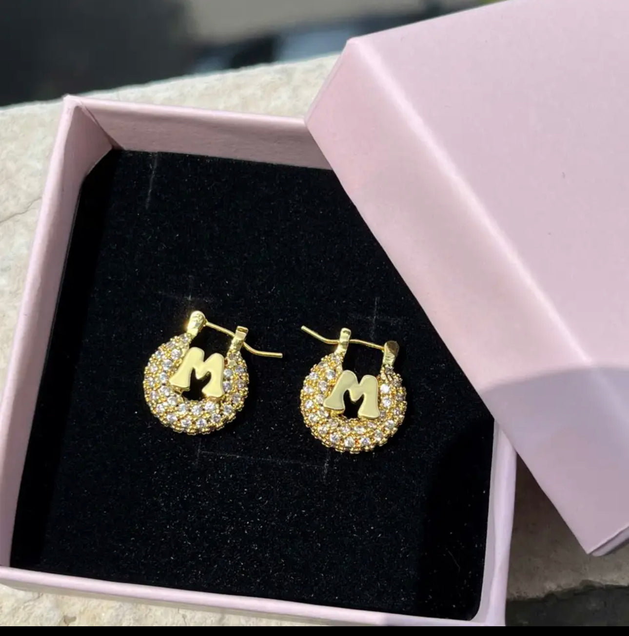 Mini Initial Hoops