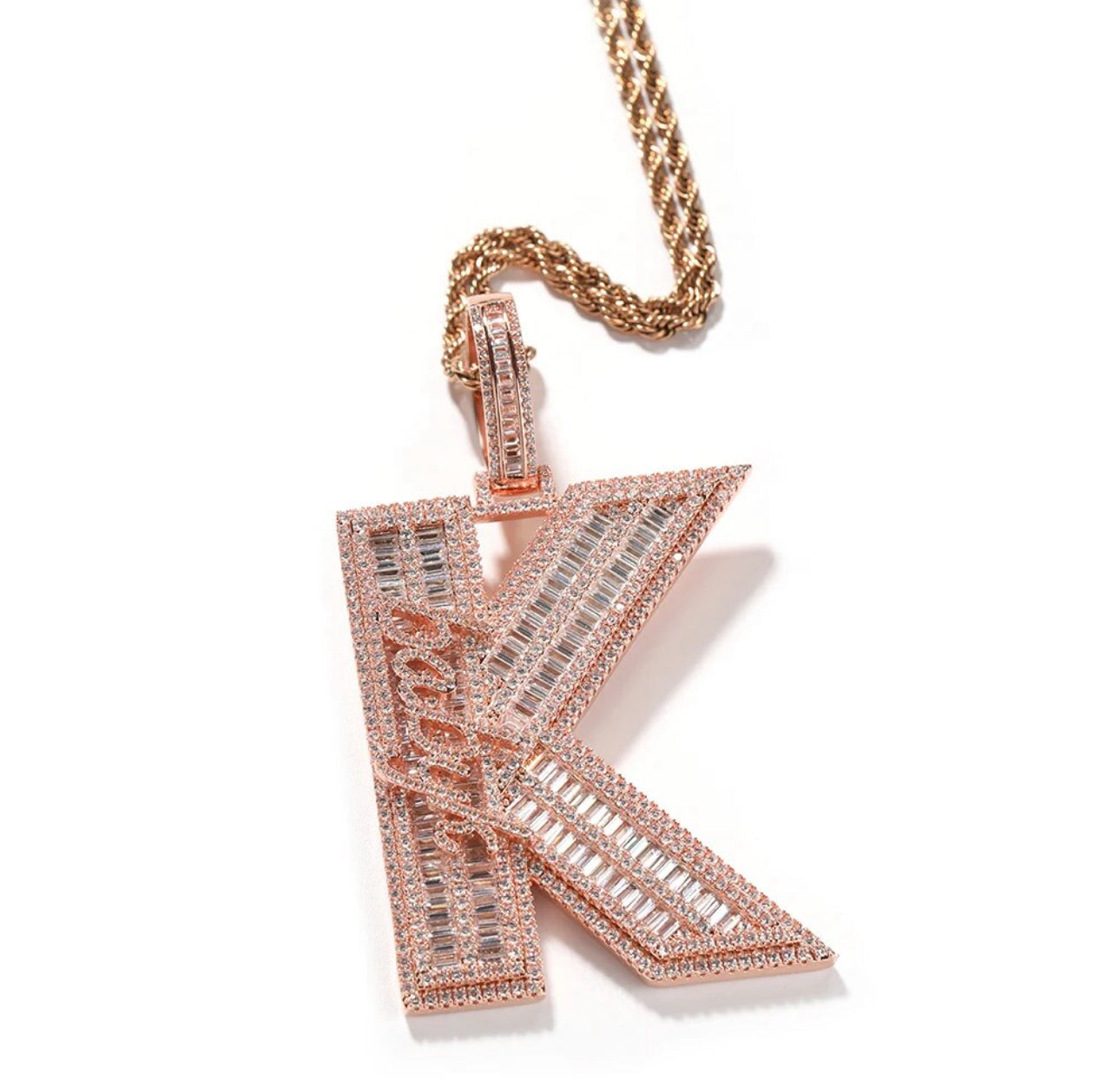 Initial Pendant with Mini Name