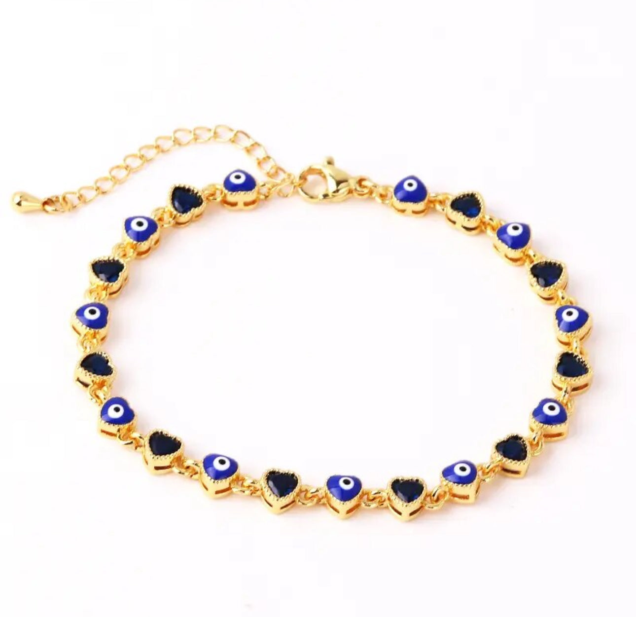 Heart Evil Eye Bracelet