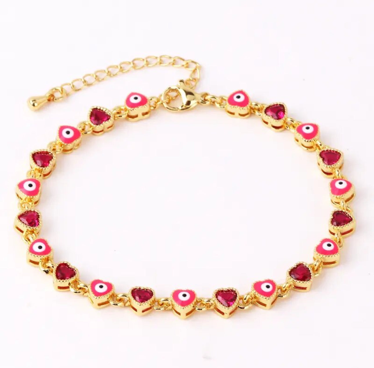 Heart Evil Eye Bracelet