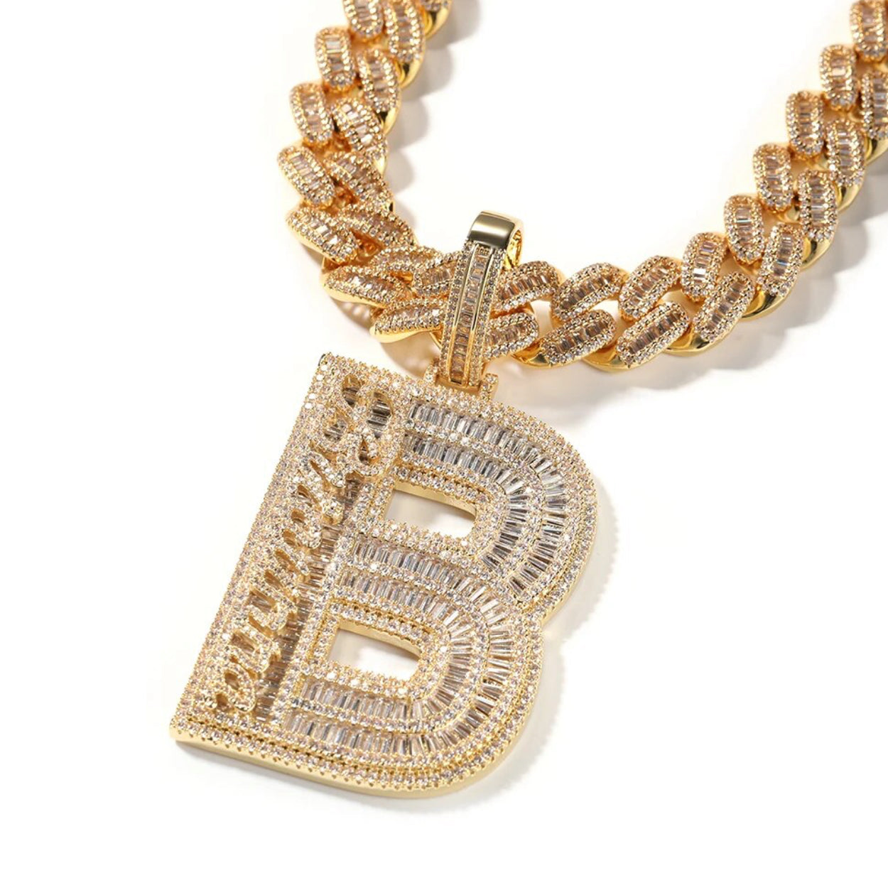 Initial Pendant with Mini Name