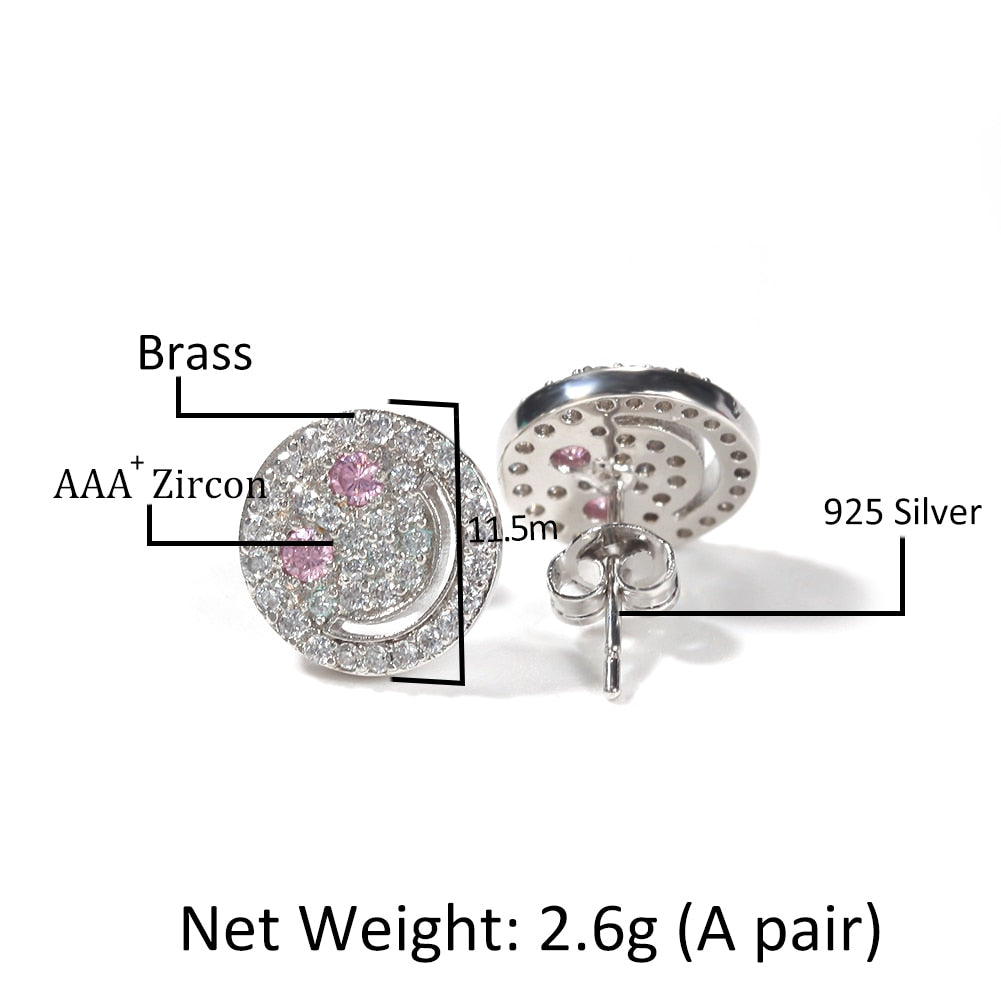 Smile Face Stud Earrings