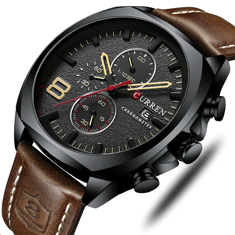 Leather Men Watch