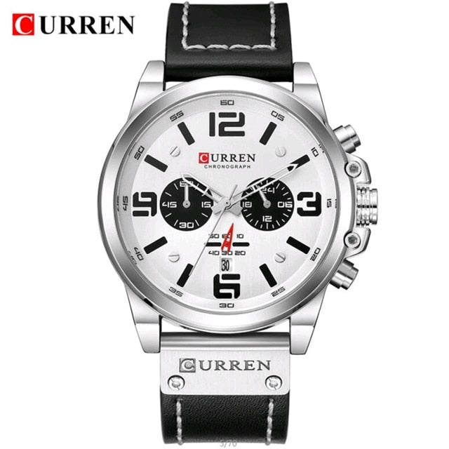 Military Leather Sport Watch