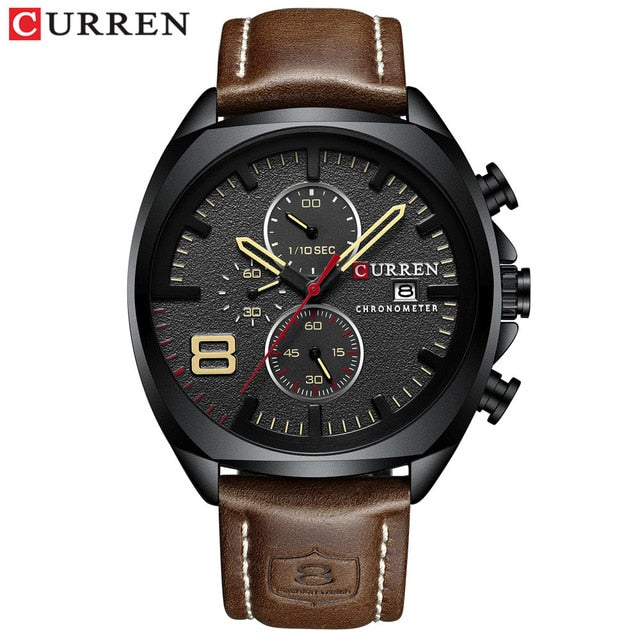 Leather Men Watch