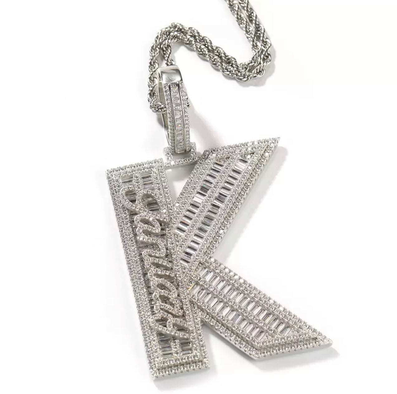 Initial Pendant with Mini Name