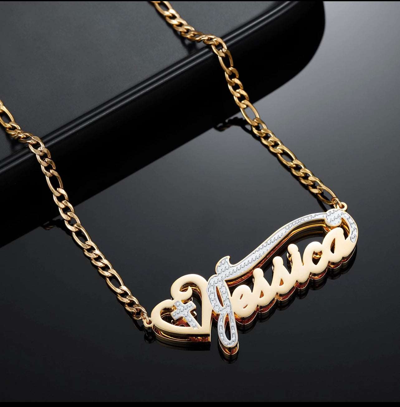 Double Plated Cross Necklace