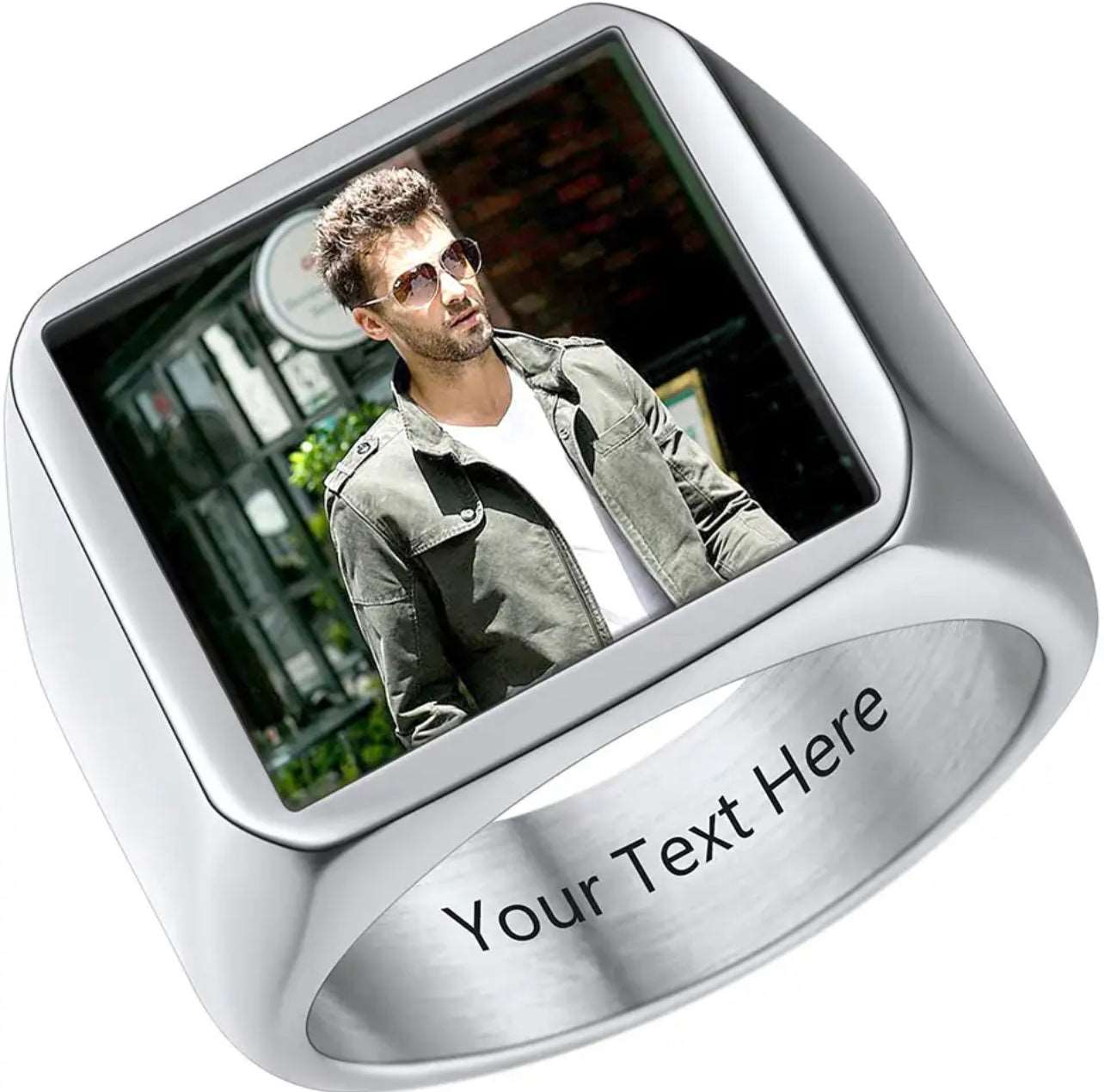 Signet Photo Ring