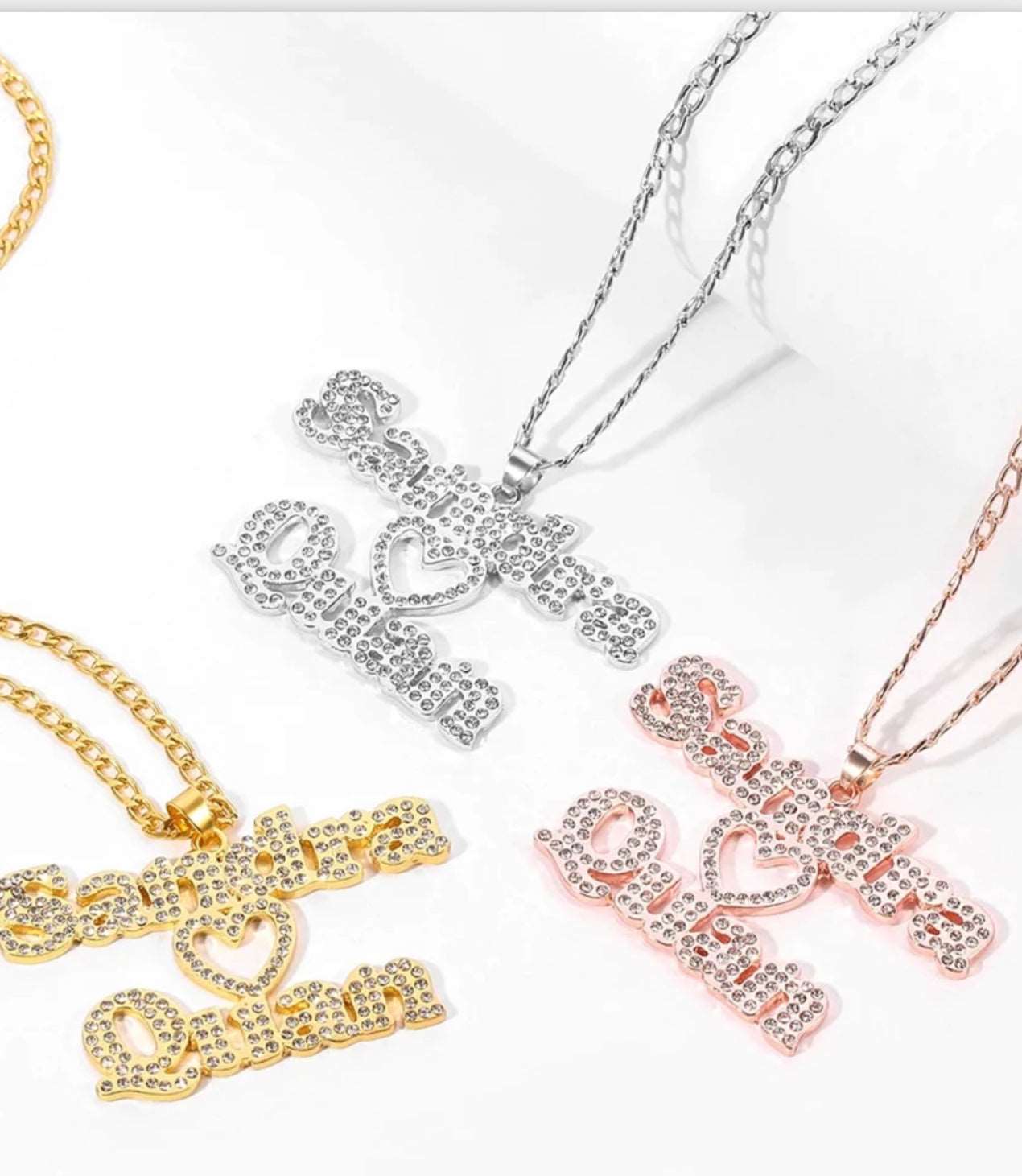 Customized Double Name Necklace