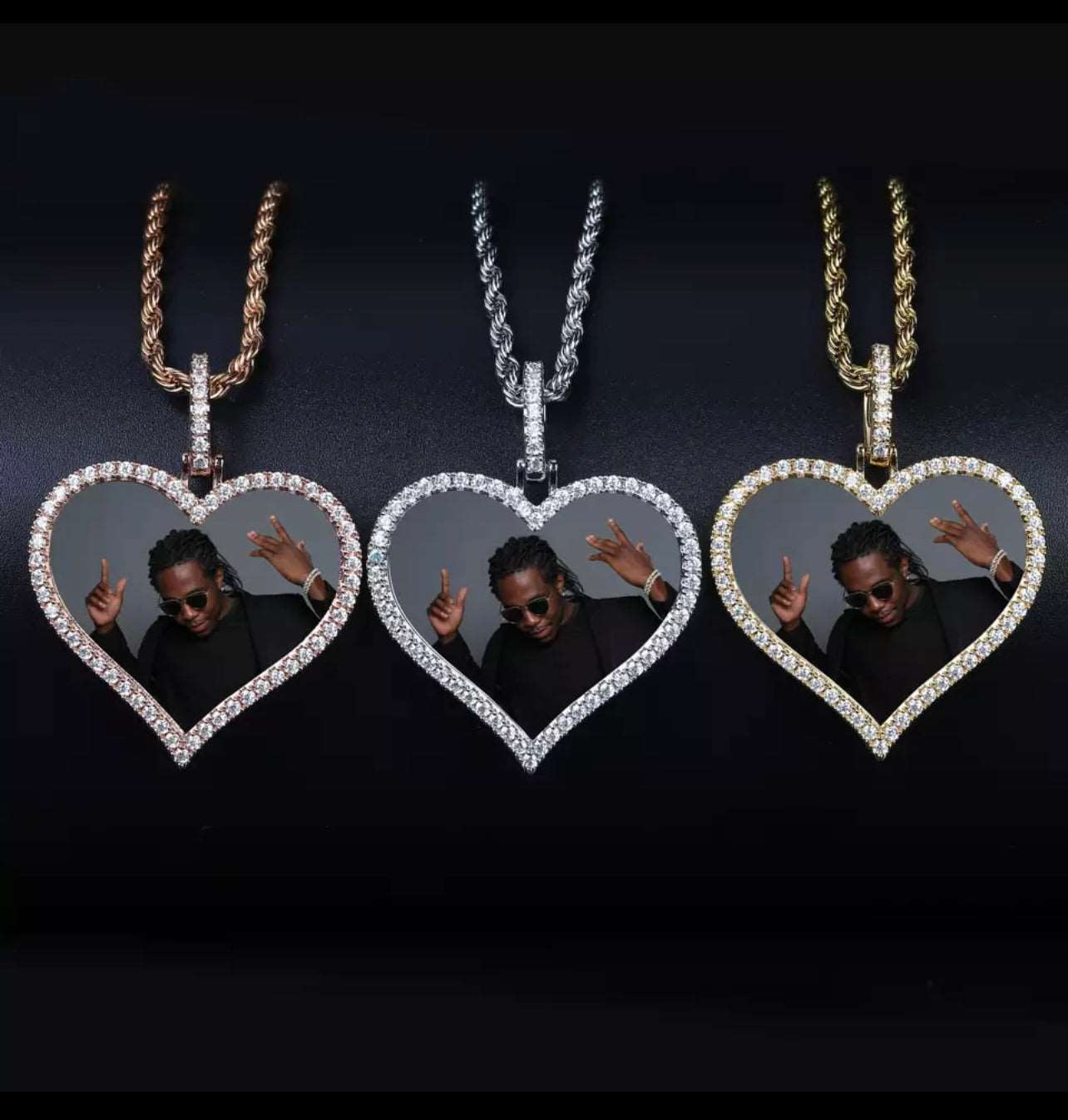 Heart Photo Pendant