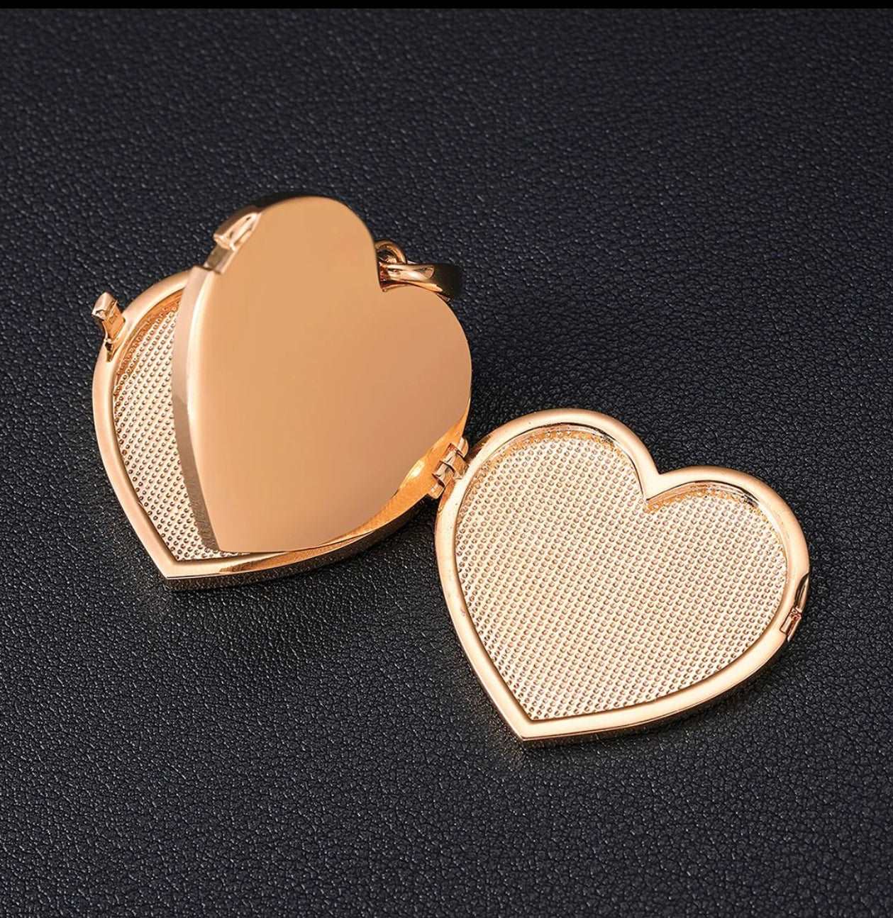 Triple Heart Photo Necklace