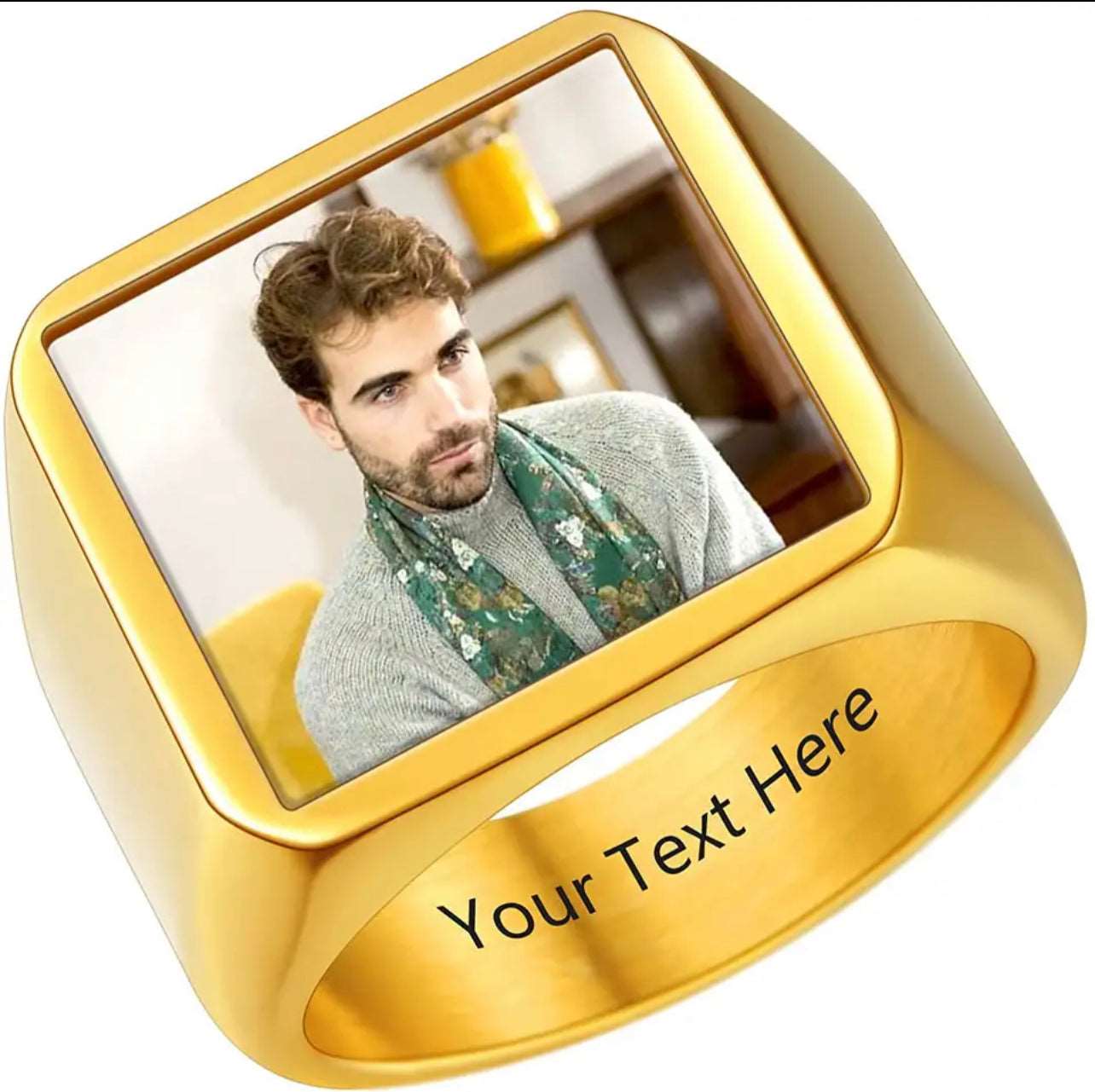 Signet Photo Ring