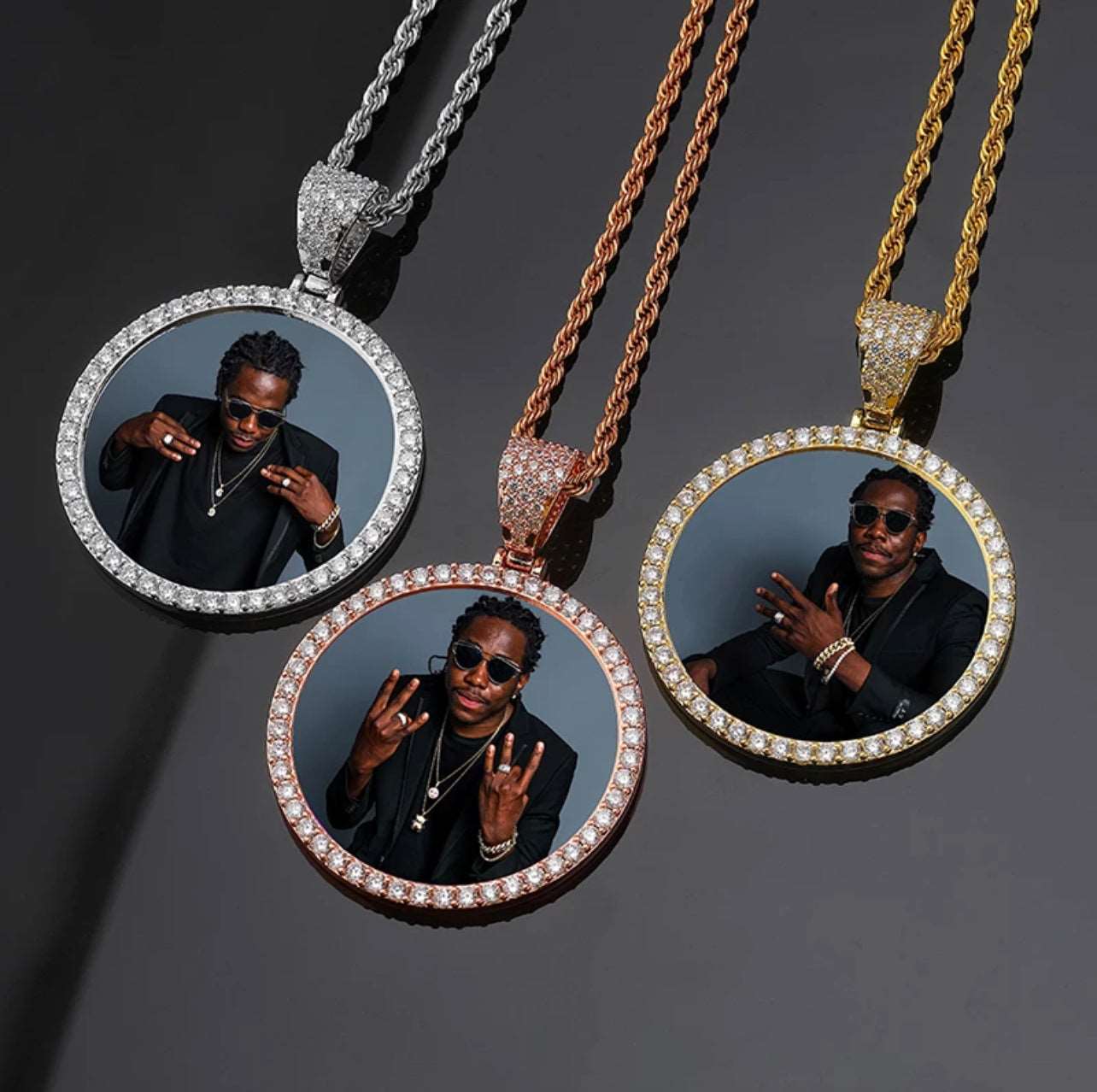 Circle Photo Pendant