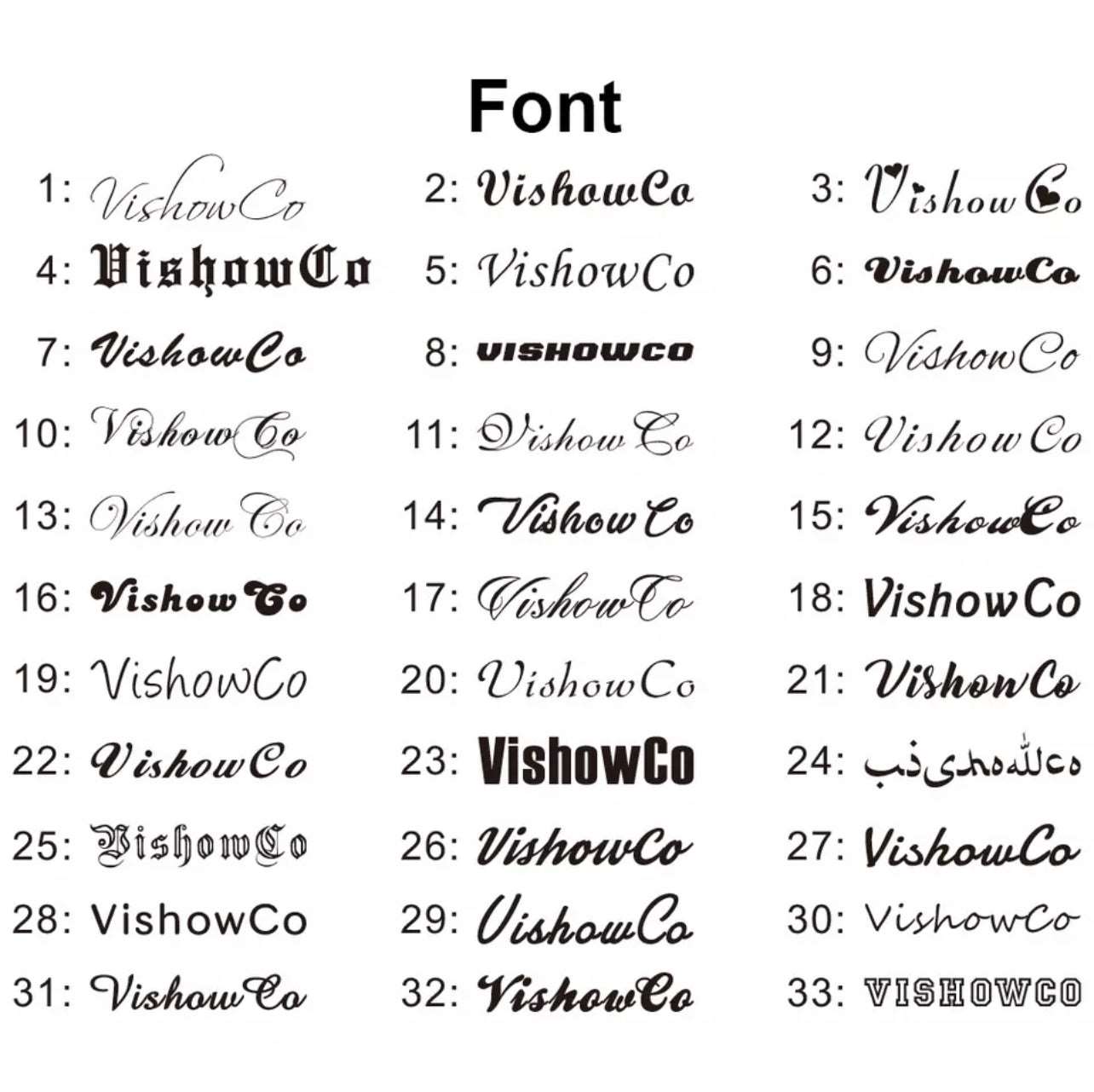 Multi- Name Necklace