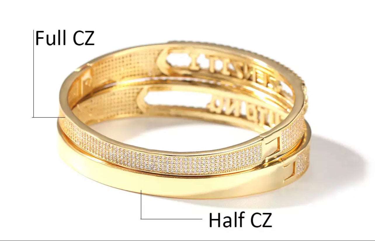 Sliding Letter Bracelet