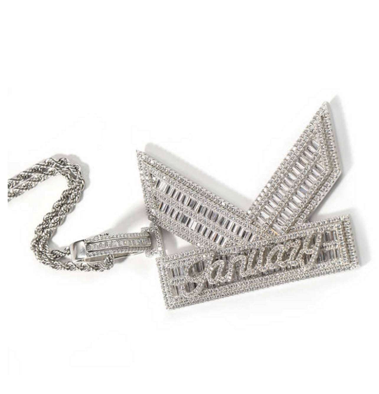 Initial Pendant with Mini Name