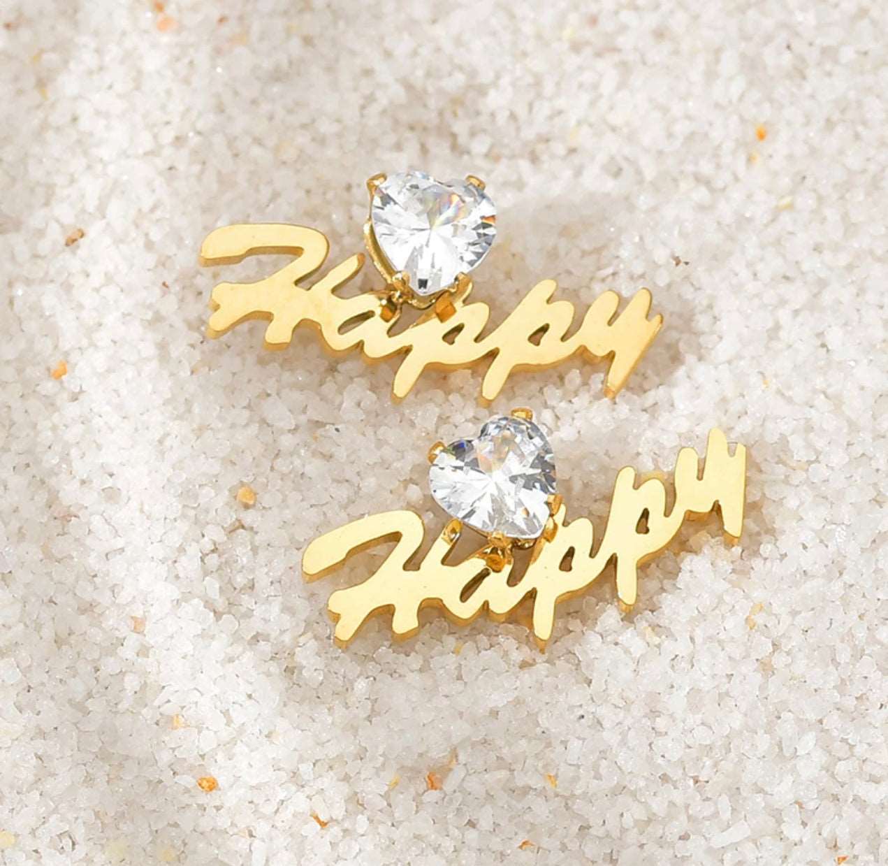 CZ Stone Custom Stud Earrings