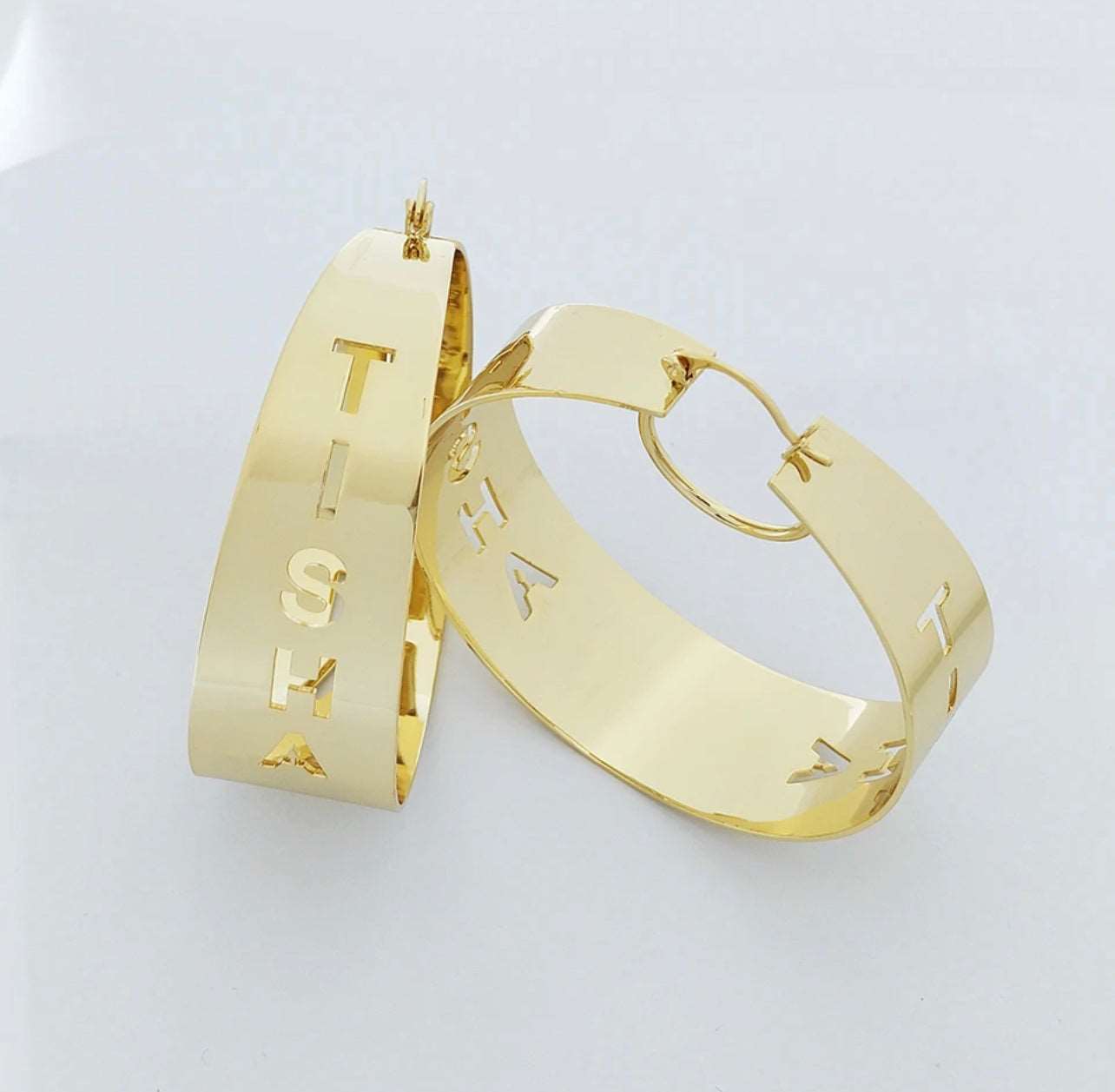 Hollow Letters Earrings