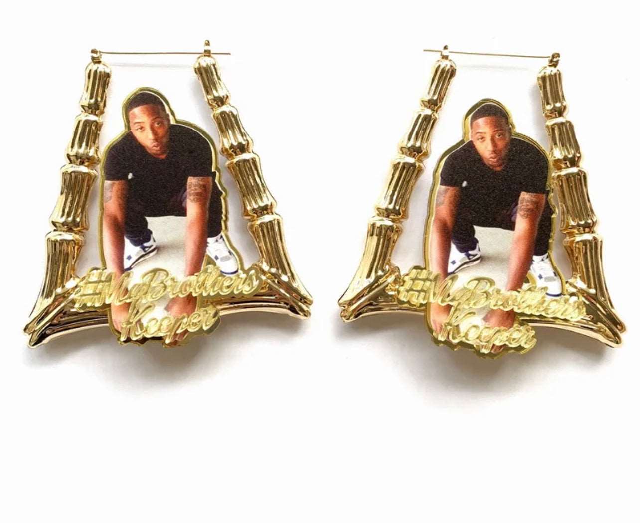 Custom Photo Trapezium Earrings