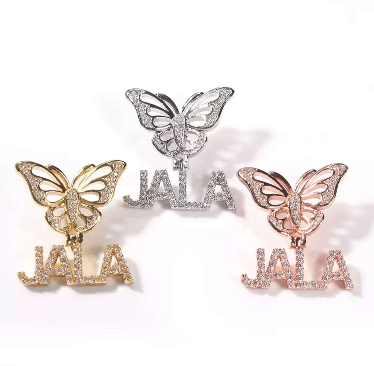 Crowns and Butterflies Necklace