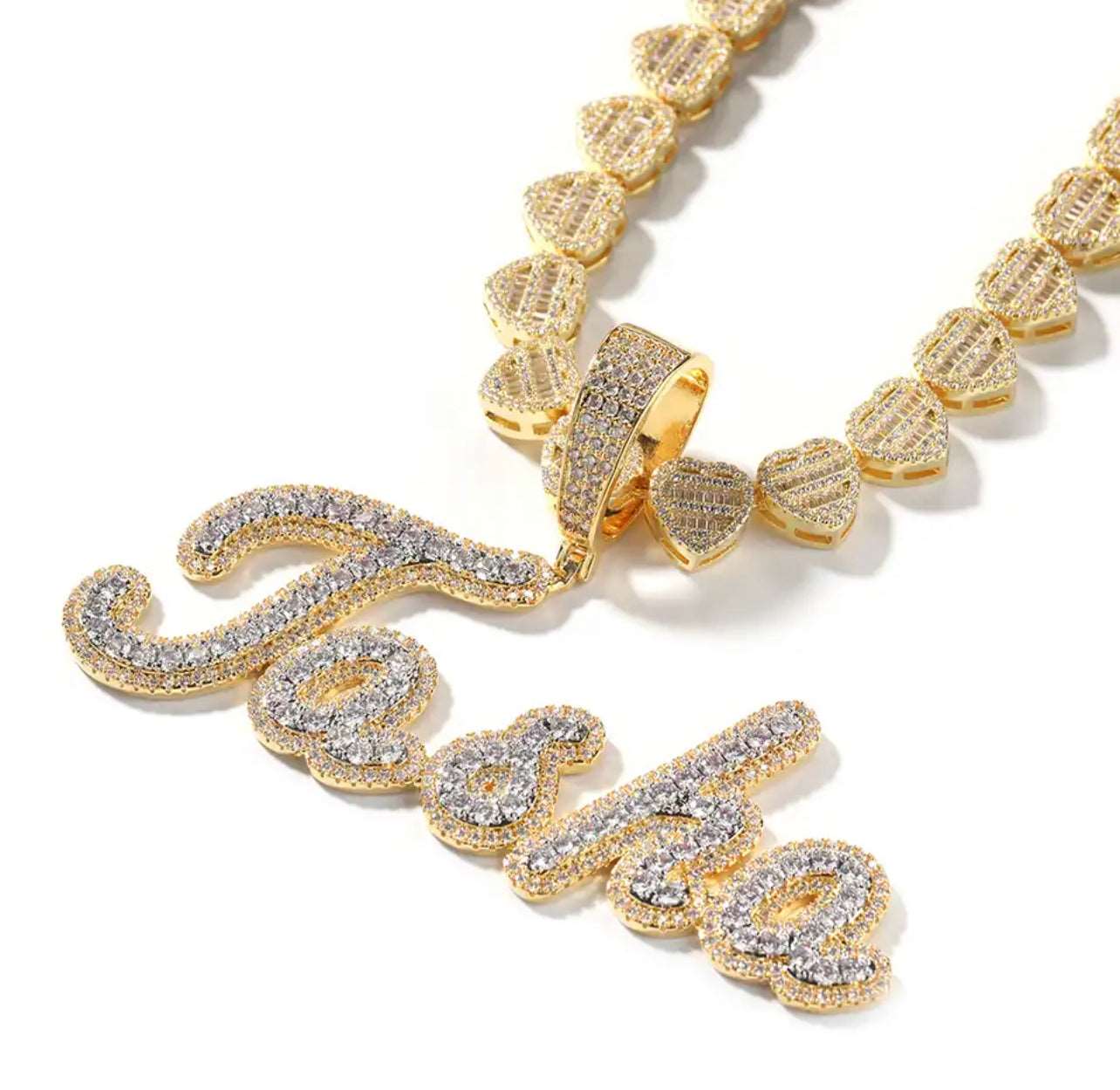 BiColor Calligraphy Necklace
