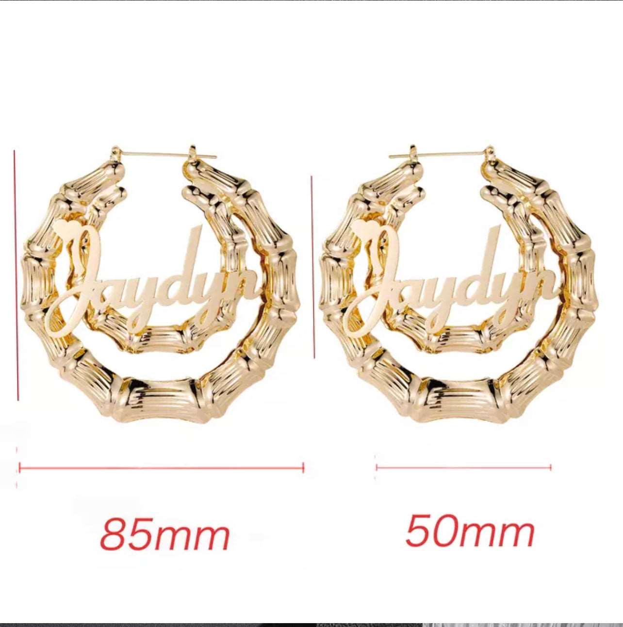 Double Trouble Bamboo Earrings