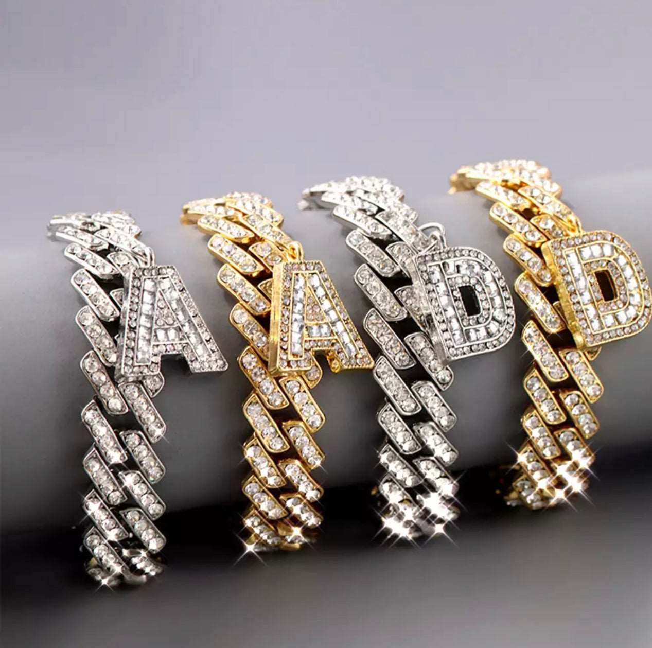 Initial Cuban Link Anklet