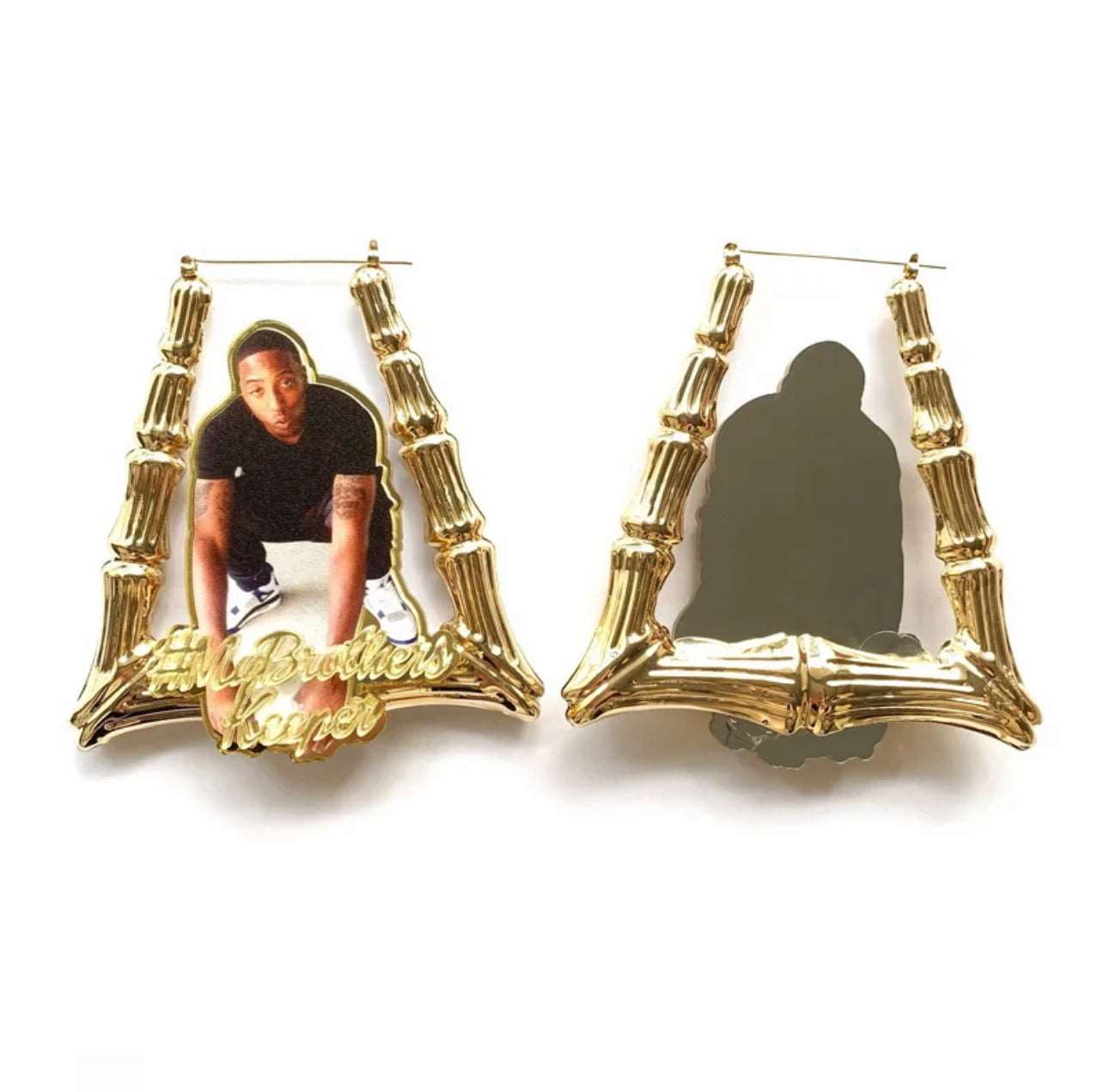 Custom Photo Trapezium Earrings