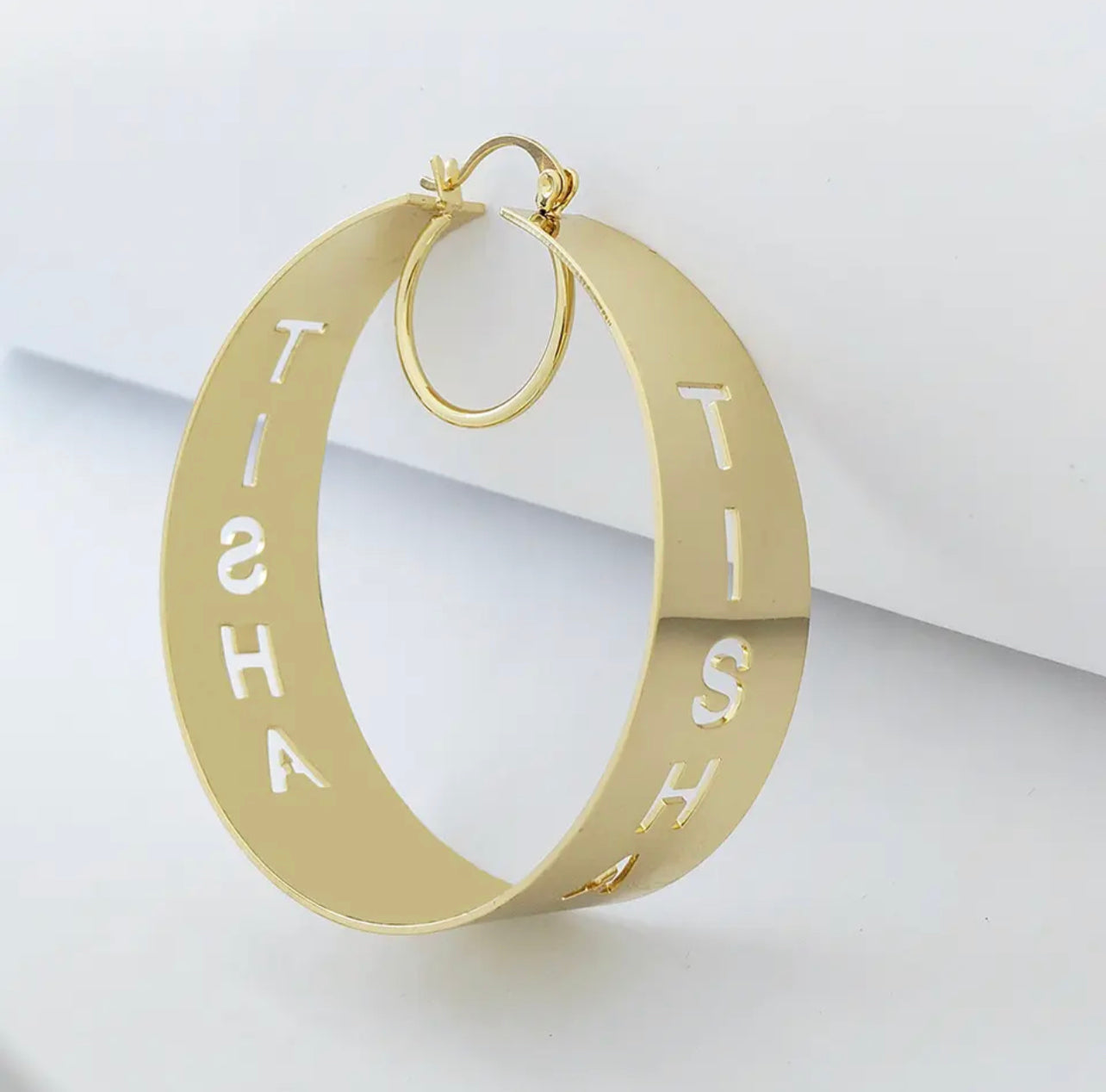 Hollow Letters Earrings