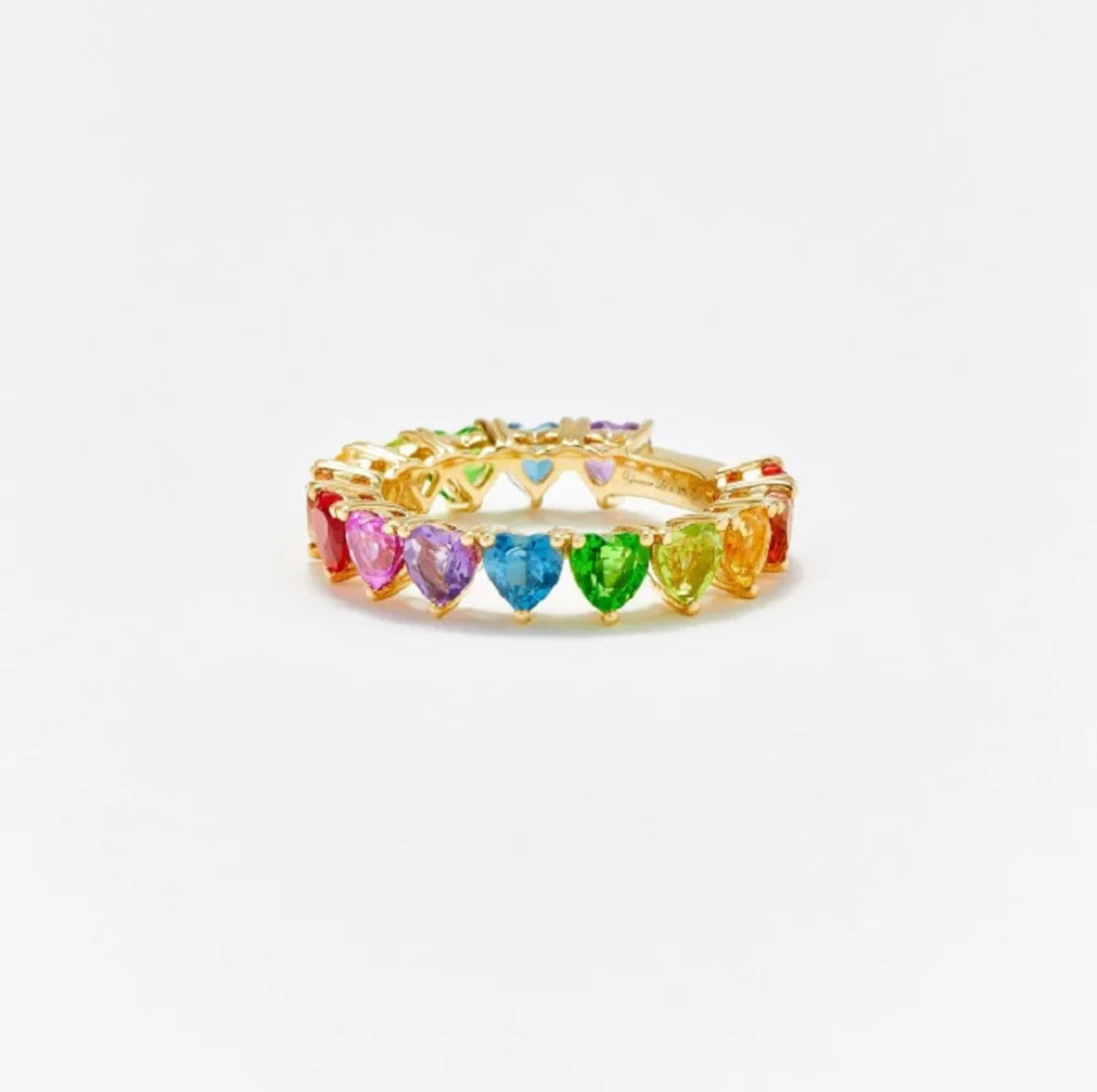 Rainbow Heart Ring