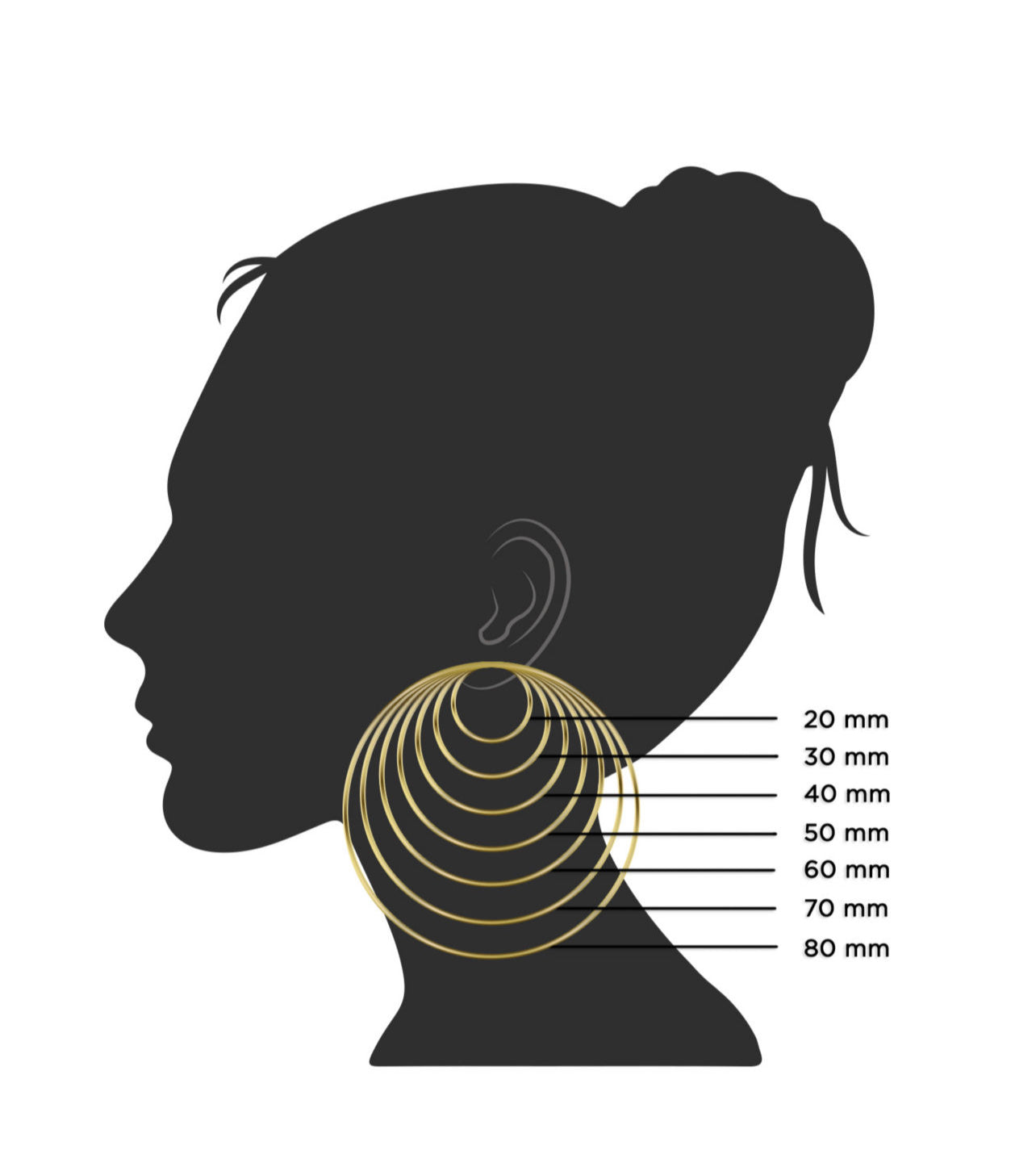 Initial Hoop Earrings