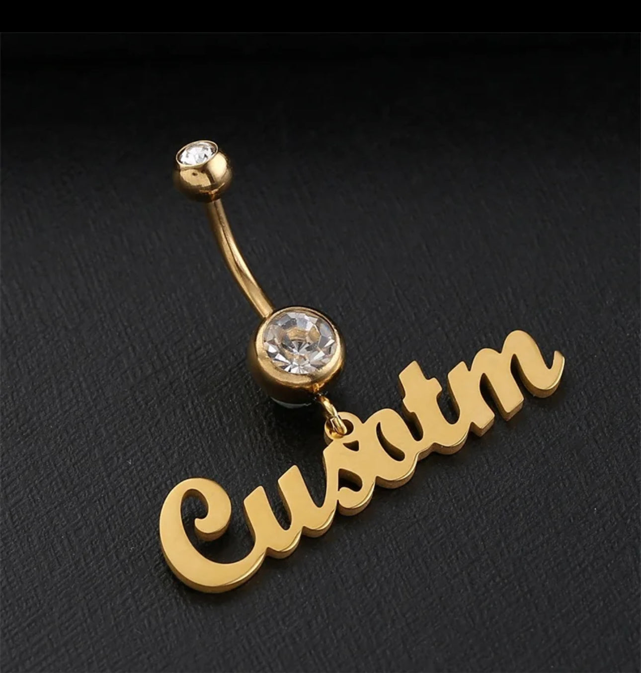 Custom name sale belly rings