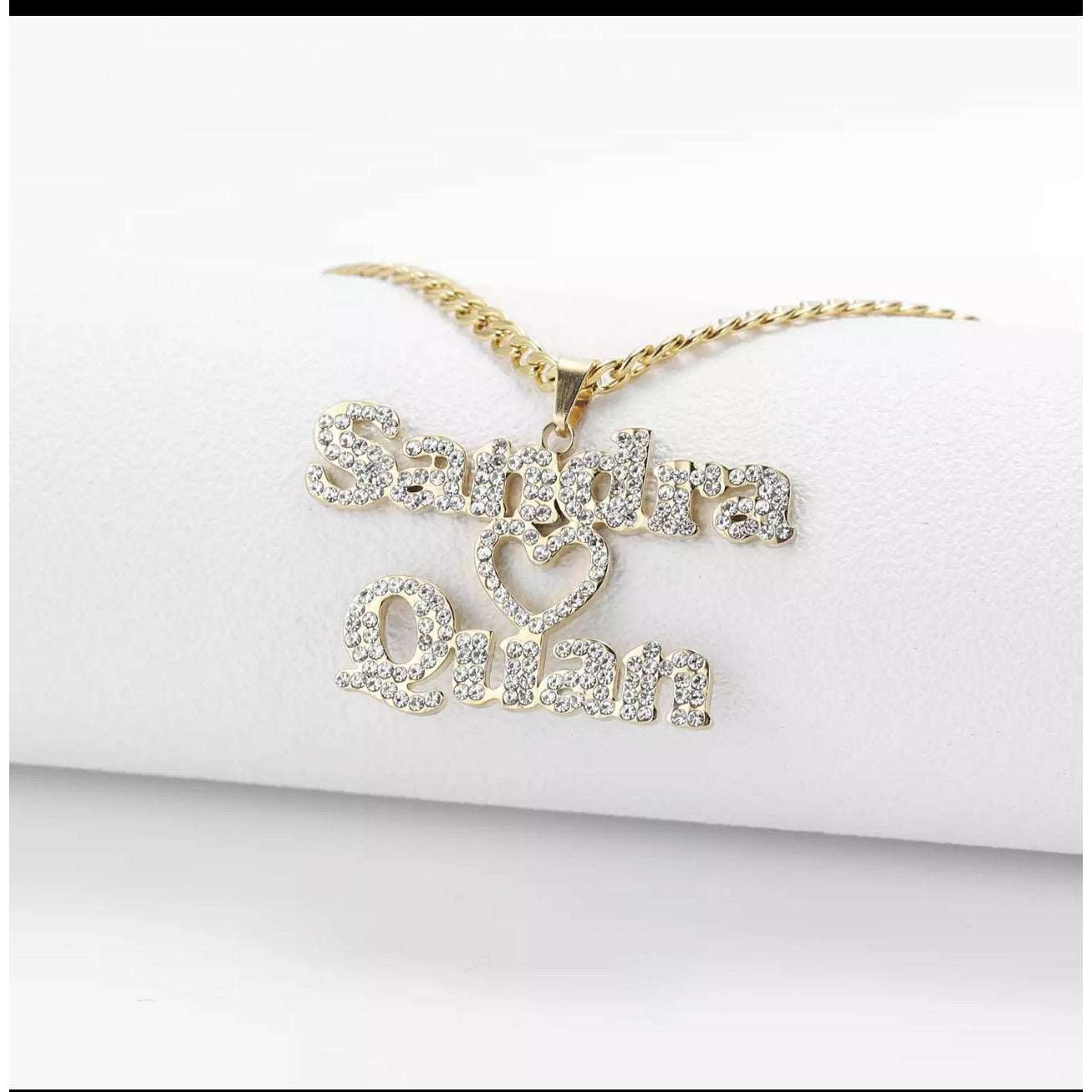 Customized Double Name Necklace